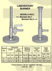 Laboratory Burner Bunsen No.1 (United)