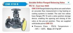 CIM 3739 B Variable Orifice Flanged Balancing Valve(PN 16-Cast Iron 4425)