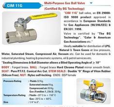 CIM 11g Multi-Purpose Gas Ball Valve