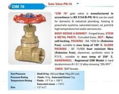 CIM 70 Gate Valve PN-16