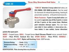 CIM 23 Three Way Directional Ball Valve