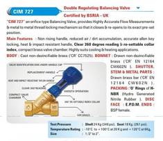 CIM 727 Double Regulating Balancing Valve