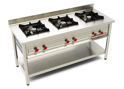 3 Burner Indian Cooking Range Manufacturer in Delhi