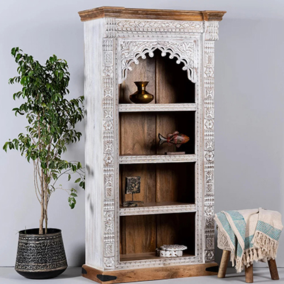 Crafted Comfort Hand Carved Morocco Bookshelf Buy Online