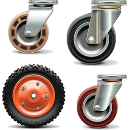 Nylon, Plastic, PU, Rubber & Metal Wheel Manufacturer & Supplier in India